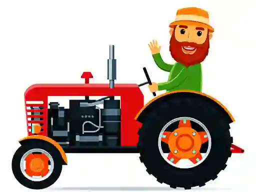 Spill Cartoon Farm Traktors online