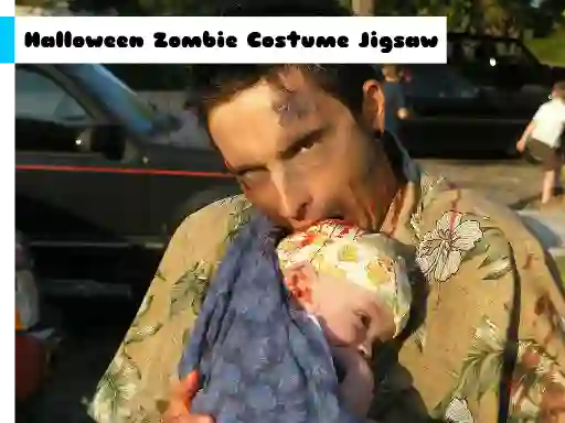 Spill Halloween Zombie Costume Jigsaw online