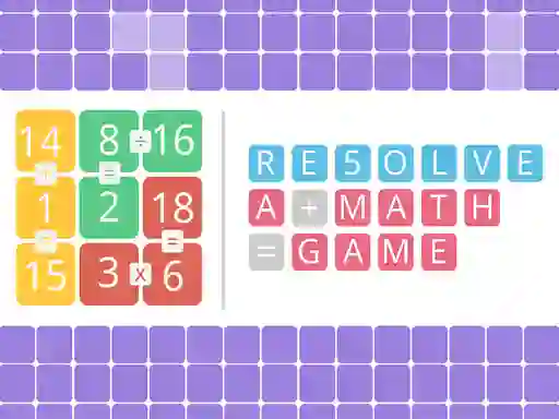 Spill Resolve a math game online