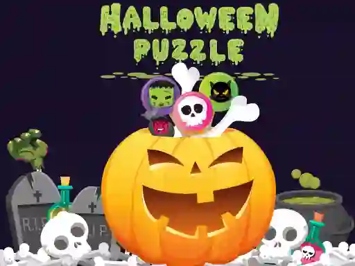 Spill Halloween Puzzle online