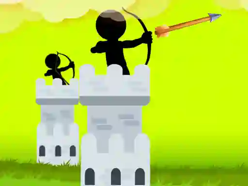 Spill Stickman Archer Castle online