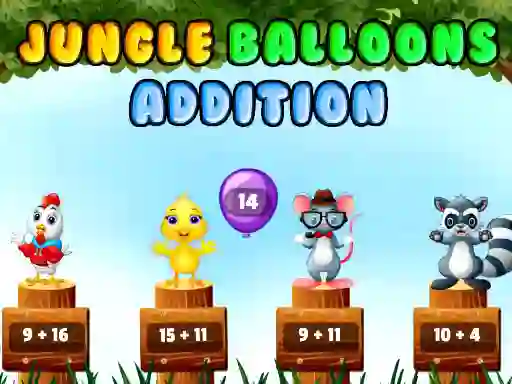 Spill Jungle Balloons Addition online