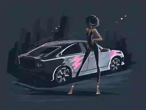 Spill Old and New Cars Coloring online