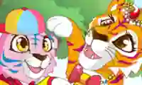 Spill Mommy and Baby Tiger online