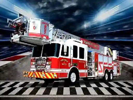 Spill Fire Trucks Puzzle online