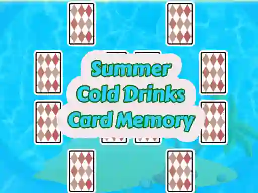 Spill Summer Cold Drinks Card Memory online