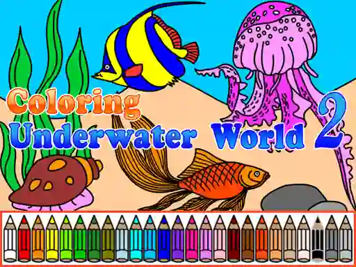 Spill Сoloring Underwater World 2 online