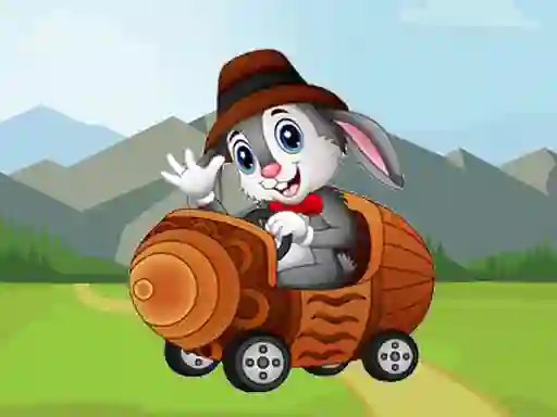 Spill Cartoon Animals In Cars Match 3 online