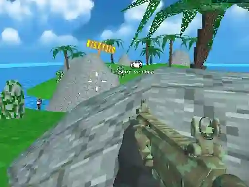 Spill Blocky Combat SWAT Desert Storm Zombie online