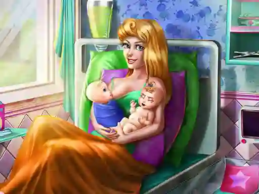 Spill Sleepy Princess Twins Birth online