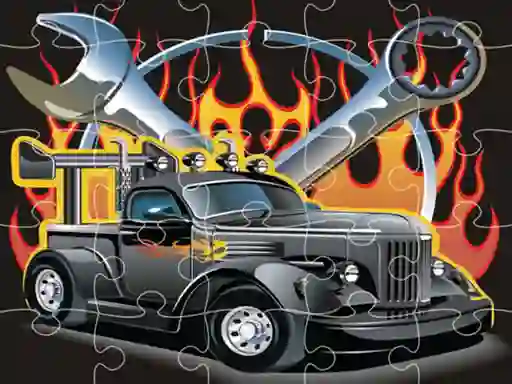 Spill Hot Rod Jigsaw online