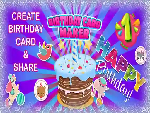 Spill Birthday Card Maker online