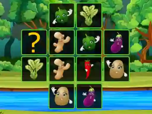 Spill Vegetable Cards Match online