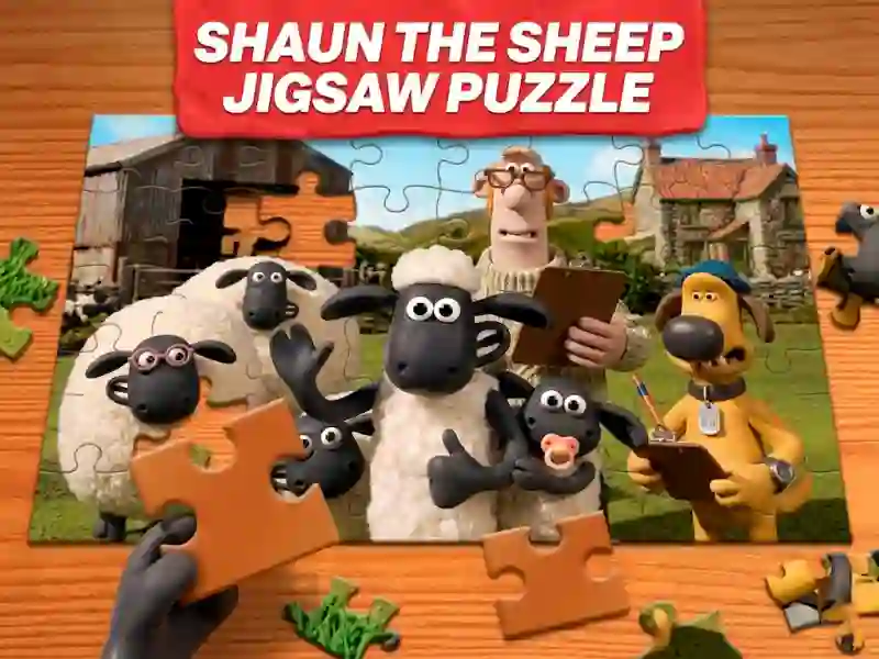Spill Shaun the Sheep Jigsaw Puzzle online
