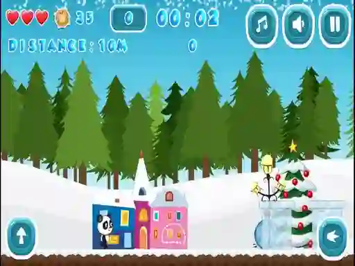 Spill Christmas Panda Run online