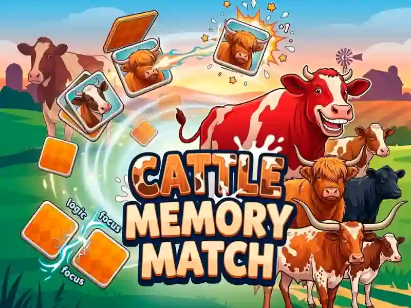 Spill Cattle Memory Match online