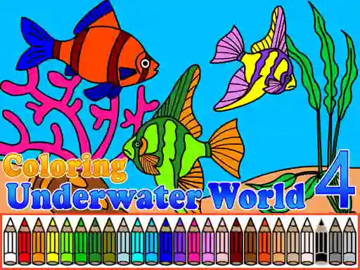 Spill Coloring Underwater World 4 online
