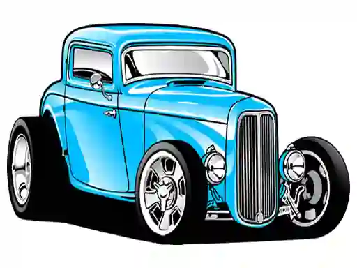 Spill Hot Rod Coloring online