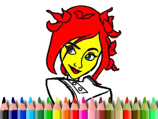 Spill Back To School: Cute Girl Coloring online