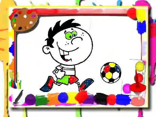 Spill Football Coloring Time online