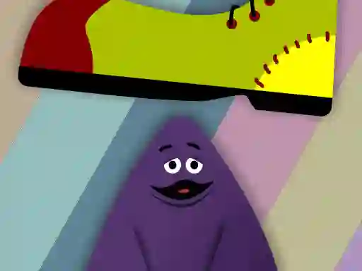 Spill Grimace vs giant clown shoes online