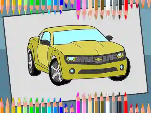 Spill American Cars Coloring Book online