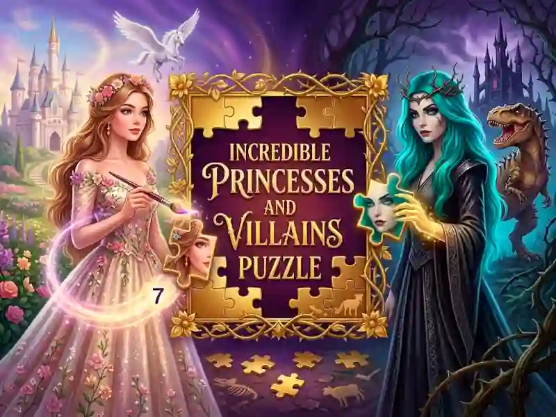 Spill Incredible Princesses and Villains Puzzle online