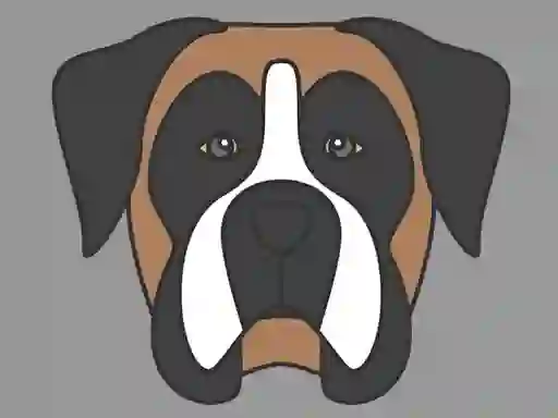 Spill Doggy Face Coloring online