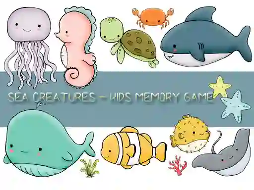 Spill Kids Memory Sea Creatures online