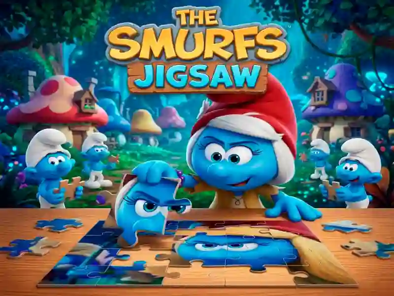 Spill The Smurfs Jigsaw online