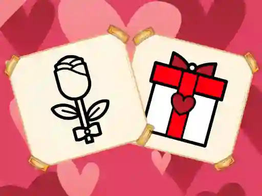 Spill Valentine Present Coloring online