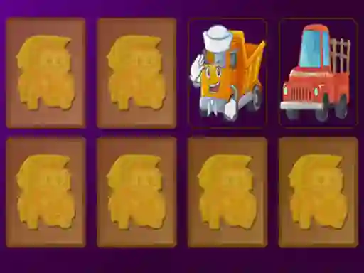 Spill Cartoon Trucks Memory online
