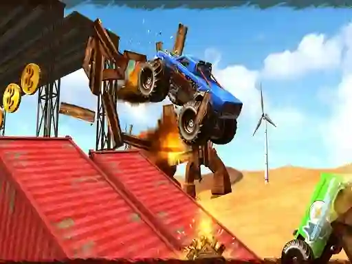 Spill Monster Truck Impossible Track Plane Simulator online