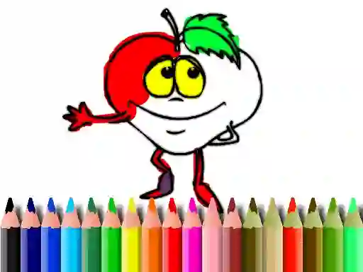 Spill Back To School: Fruits Coloring online