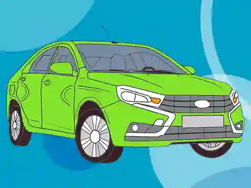 Spill Russian Cars Coloring Book online