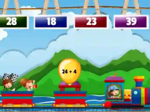 Spill Math Train Addition online