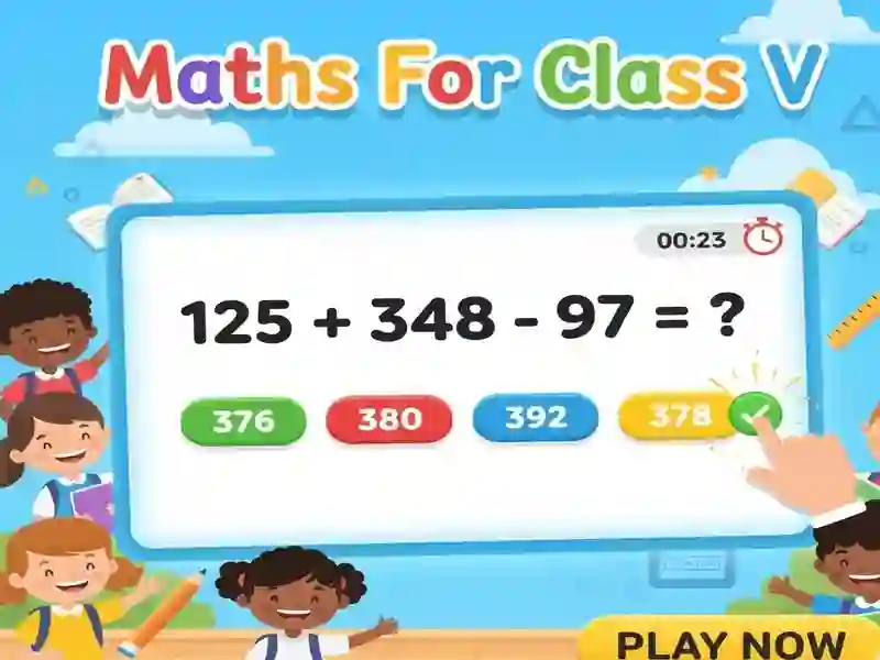 Spill Maths For Class V online