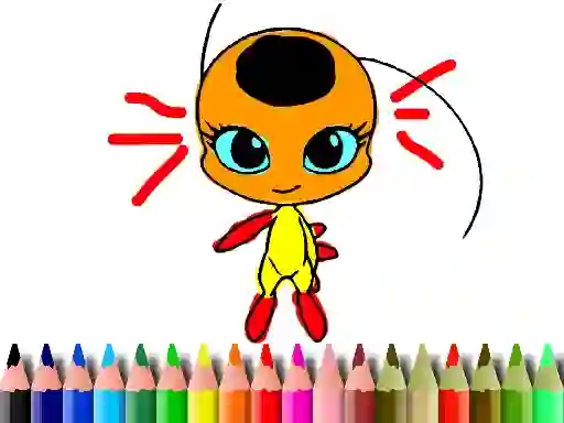 Spill Back To School: Dotted Girl Coloring online