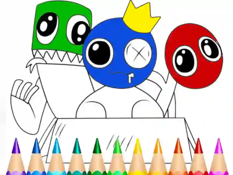 Spill Rainbow Friends Coloring Book online