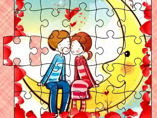 Spill Loving Couple Jigsaw online