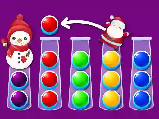 Spill Ball Sort Xmas online