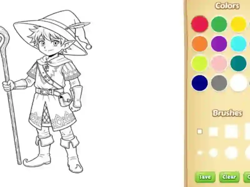 Spill Elf Coloring Book online