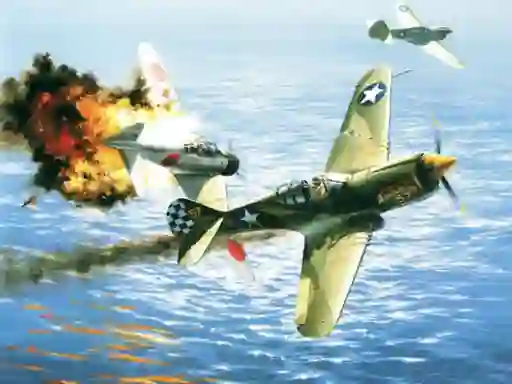 Spill Aviation Art Air Combat Slide online
