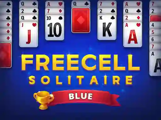 Spill Freecell Solitaire Blue online
