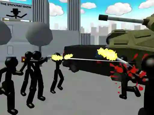 Spill Stickman City Shooting 3d online