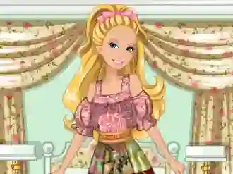Spill Barbie's Patchwork Peasant Dress online