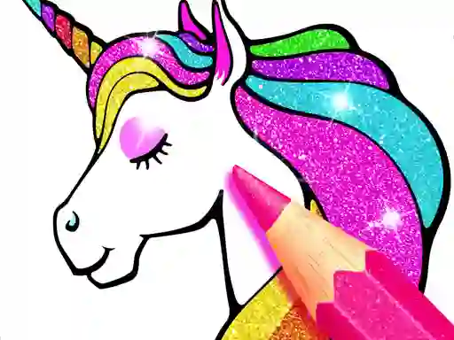 Spill Unicorn Coloring Book Glitter online