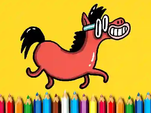 Spill Back To School: Pony Coloring Book online