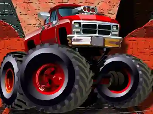 Spill Crazy Monster Trucks Puzzle online