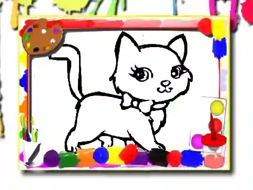 Spill Sweet Cats Coloring online